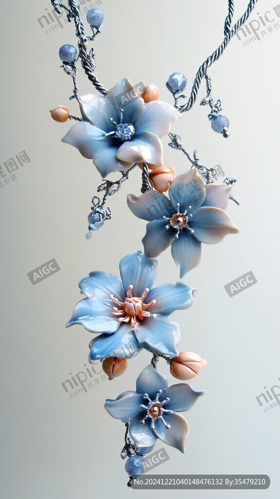 辛夷花项链