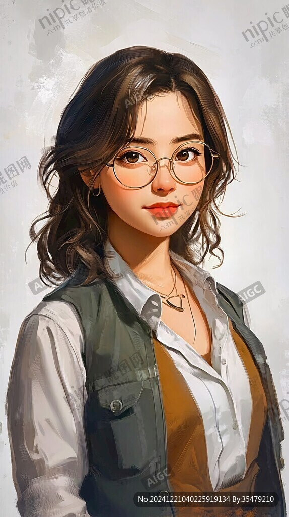写实人物插画