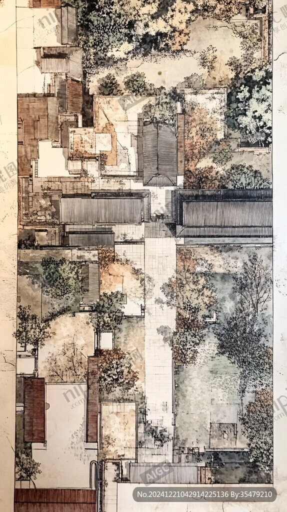 天一阁手绘