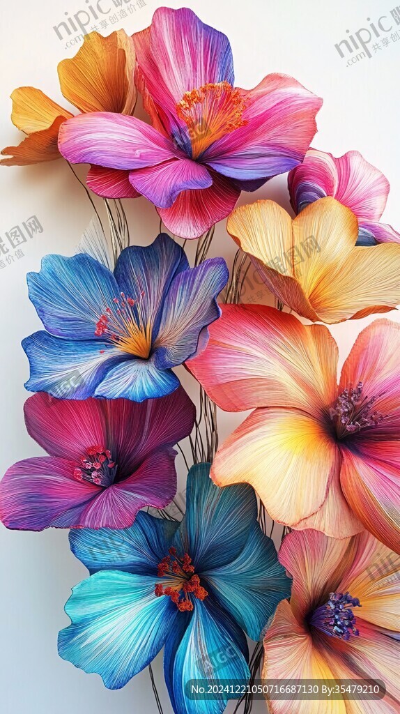 3d立体花壁纸