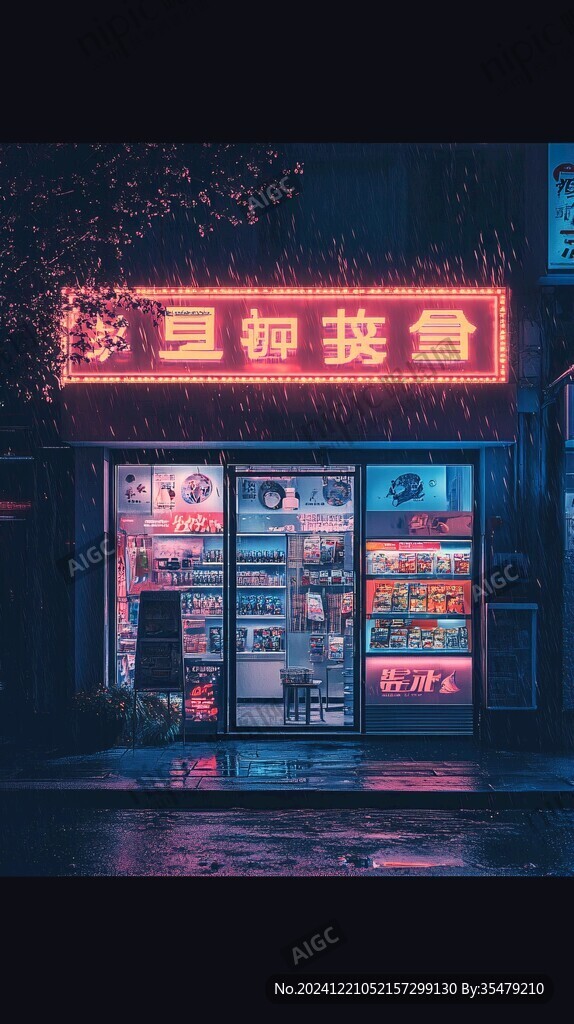 夜晚便利店