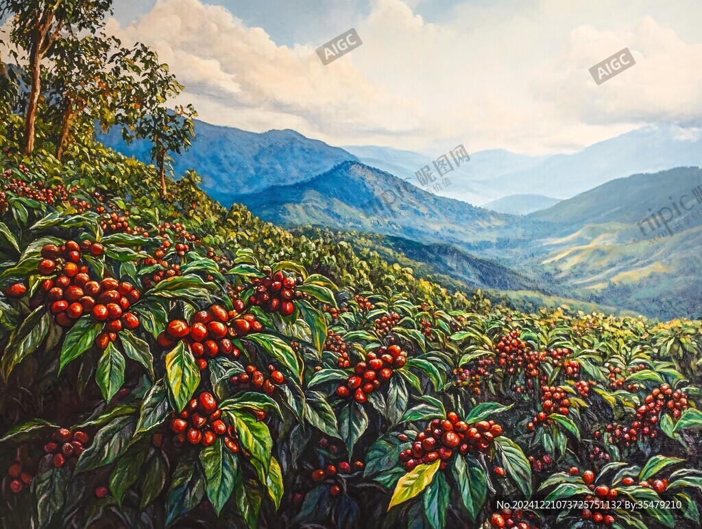 茶树油画