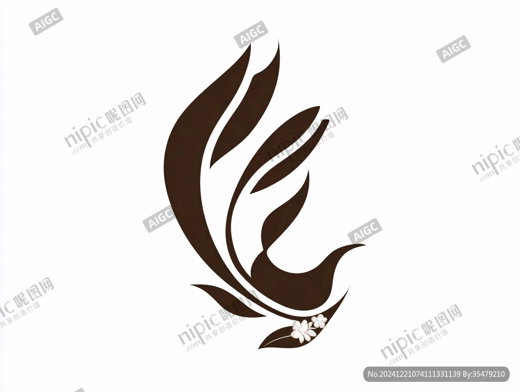 天鹅花瓣logo