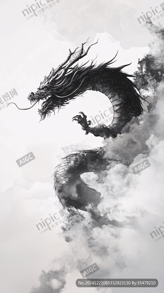 古风龙插画