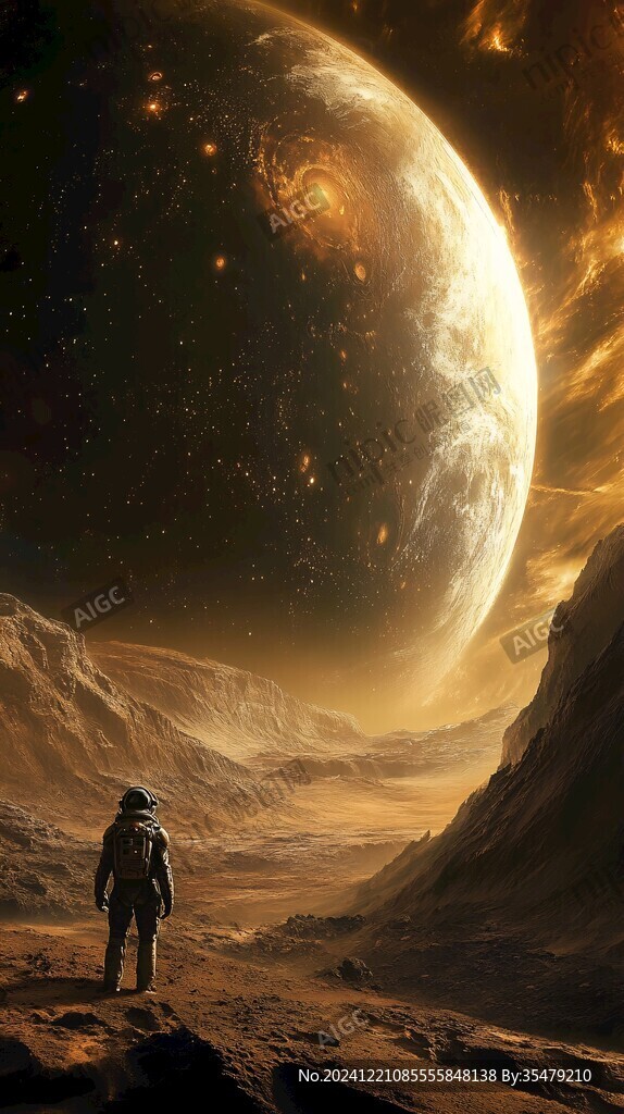 科幻场景科幻海报背景
