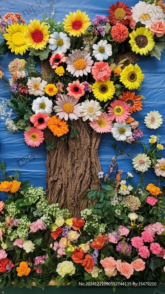立体花展