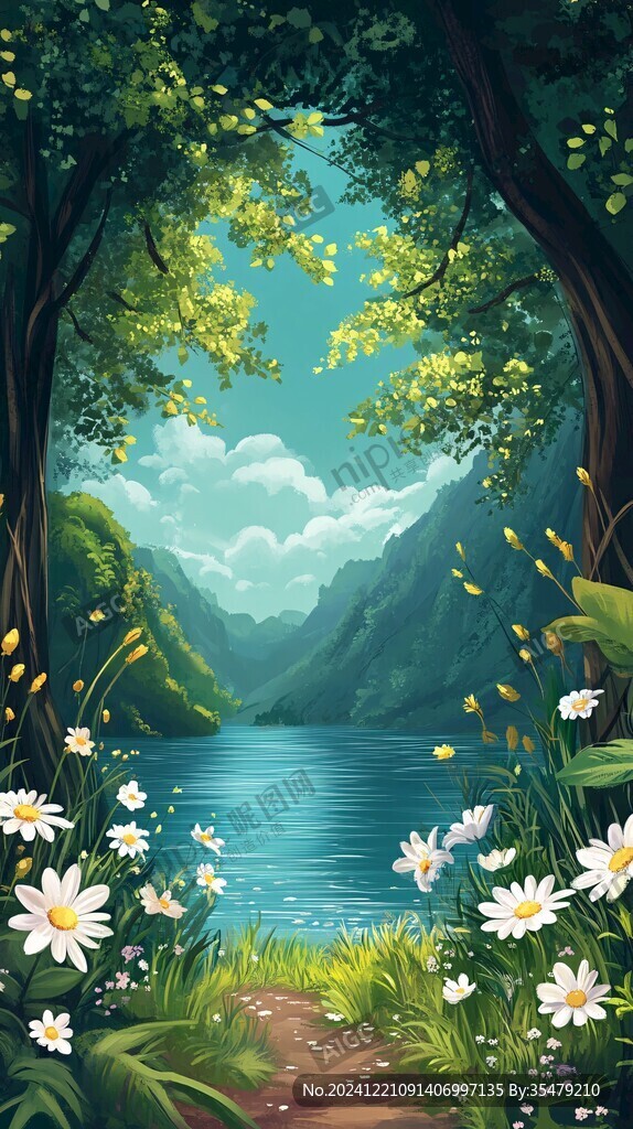 自然风景插画