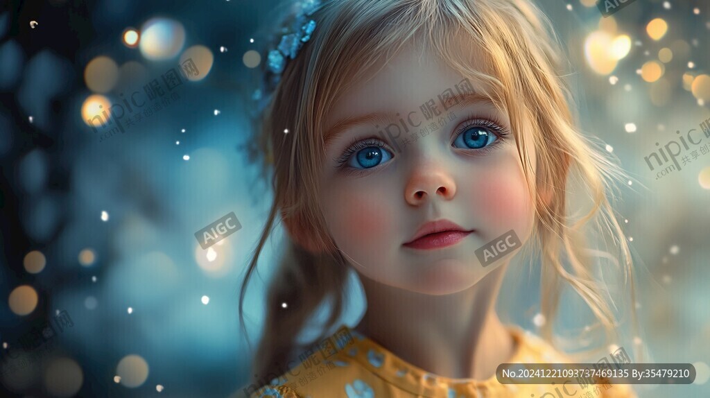 怡然自得的小女孩壁纸