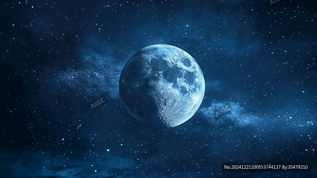 蓝月夜梦幻唯美奇幻