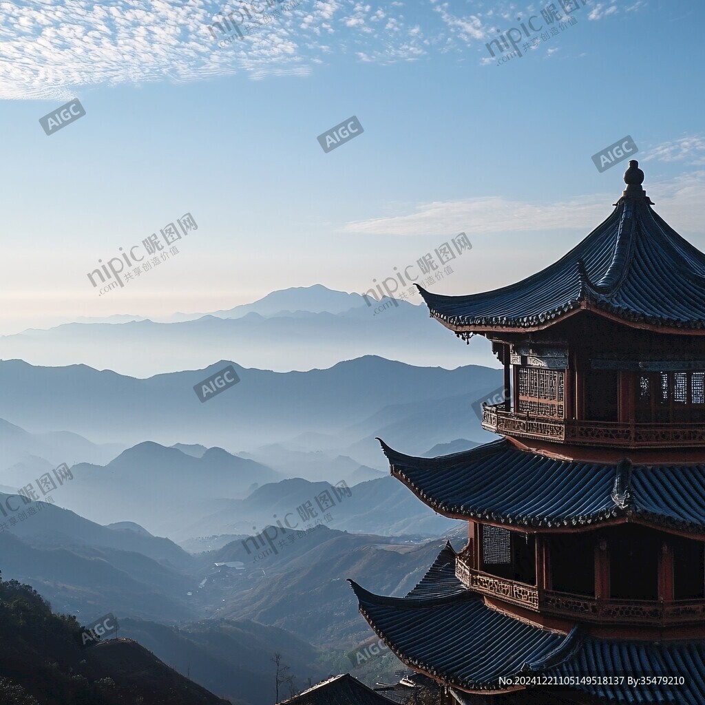 龙脊山顶鸿恩阁平台