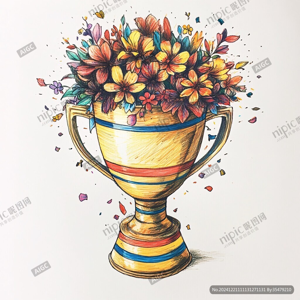 奖杯插画