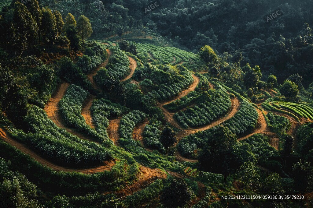 蜿蜒茶山