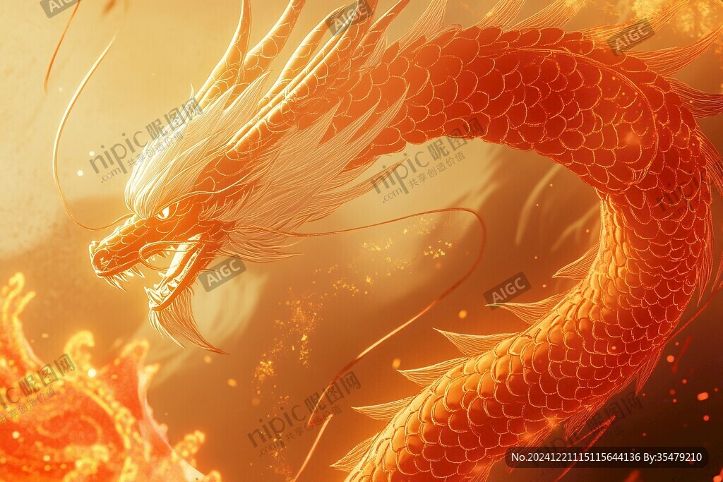 龙年横版插画