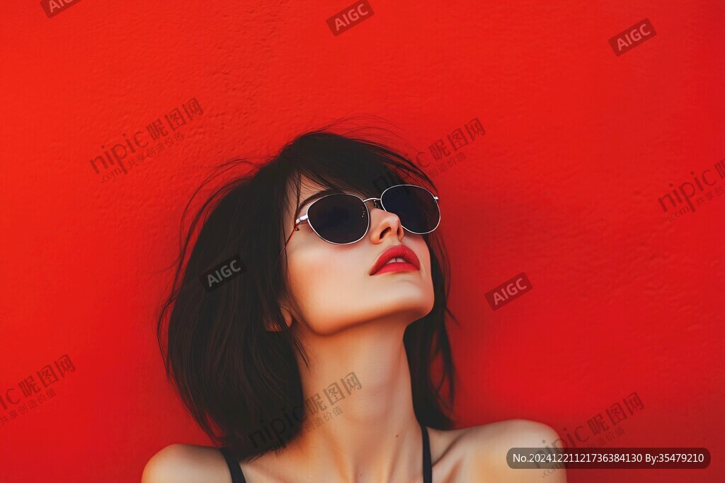 红墙下的女孩