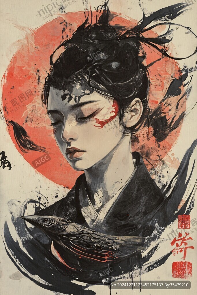 插画艺妓