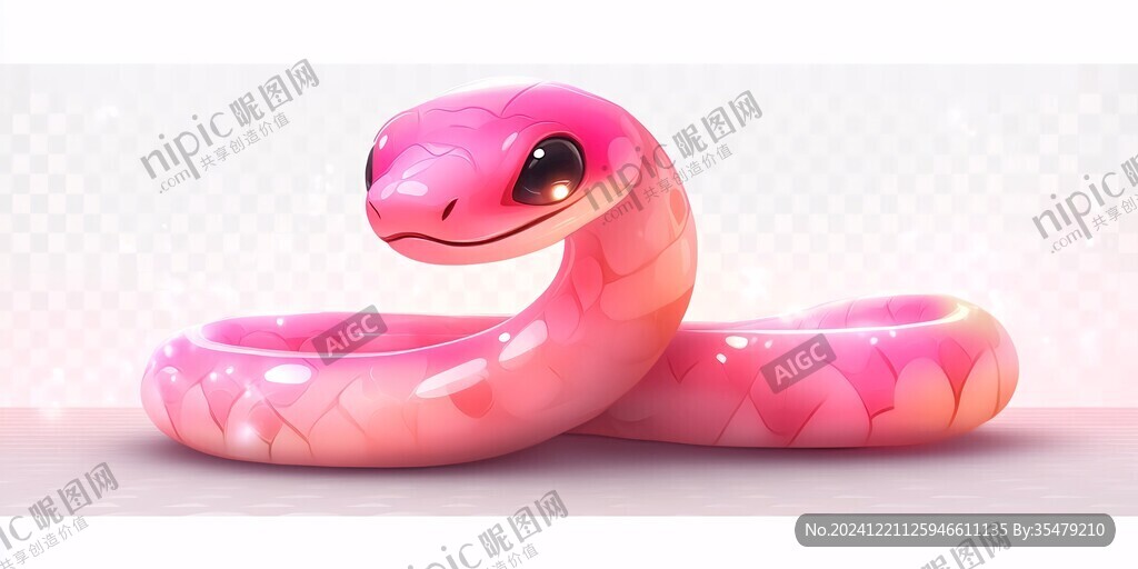 立体卡通蛇