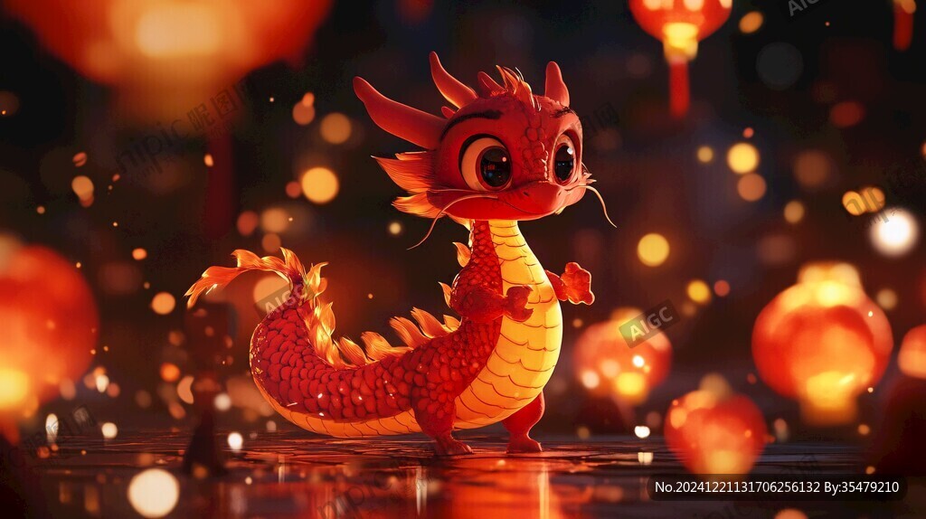 元宵节卡通龙ip