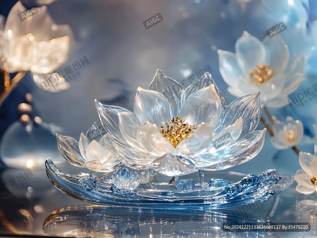 水晶荷花