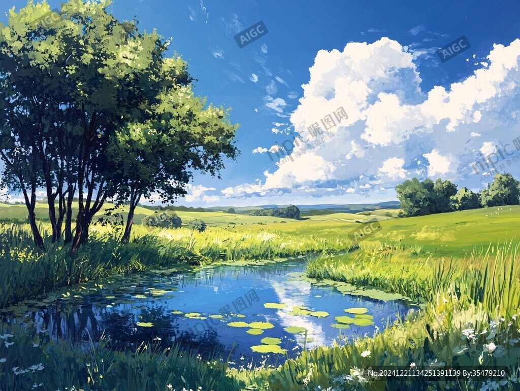 宽屏风景画