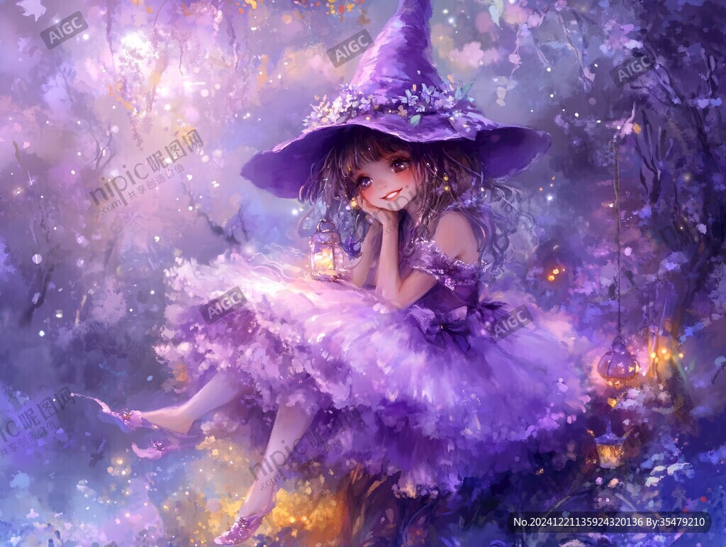 仙女魔女插画