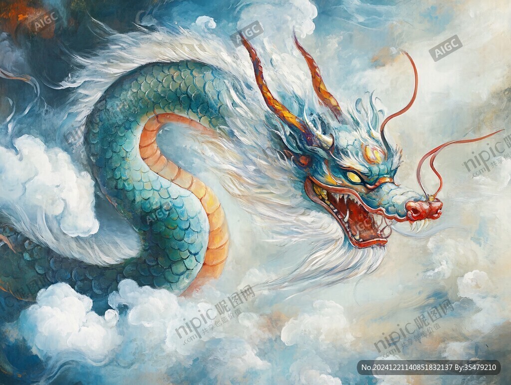 插画龙年插画