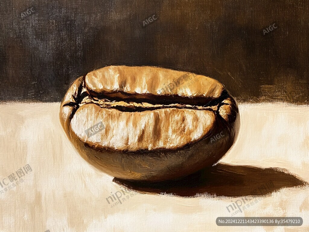 咖啡豆的绘画