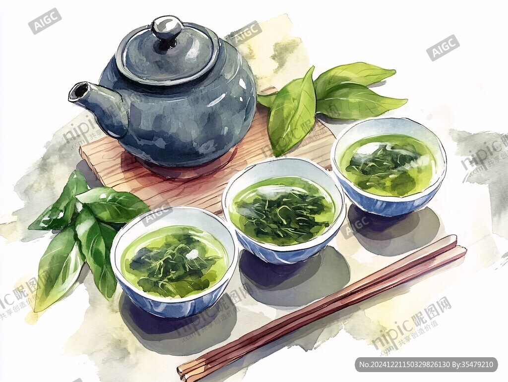 茶类插画