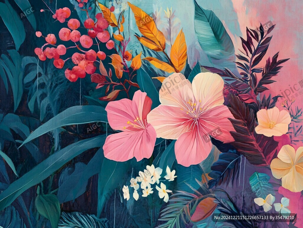 热带植物插画