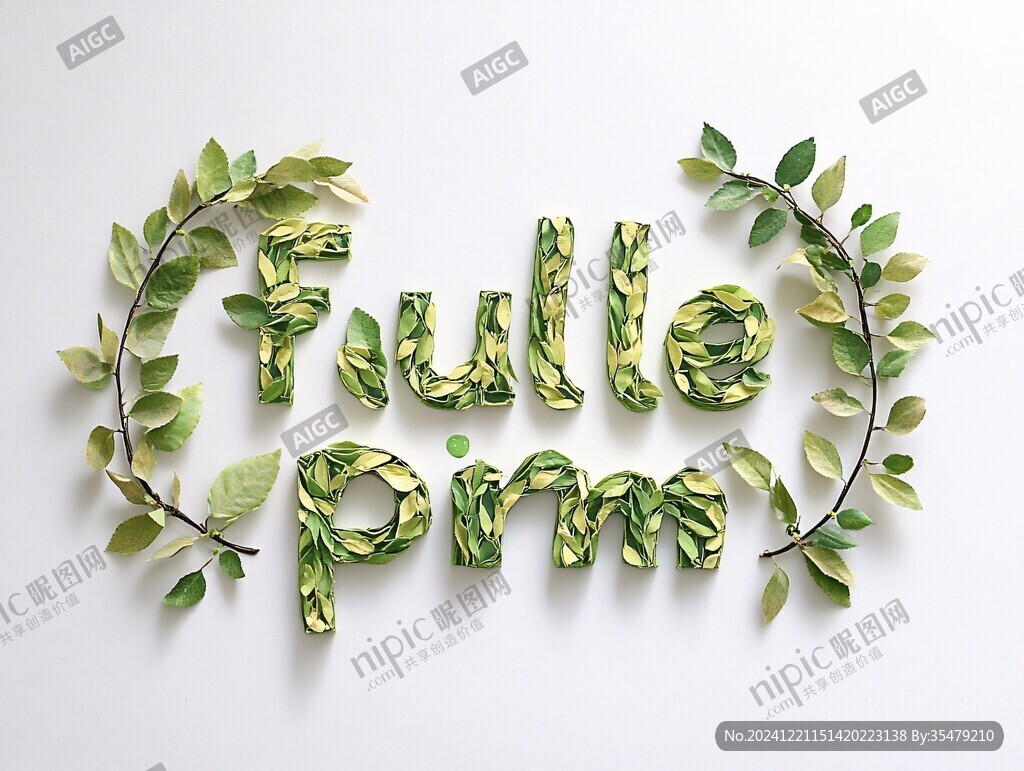 春季立体字