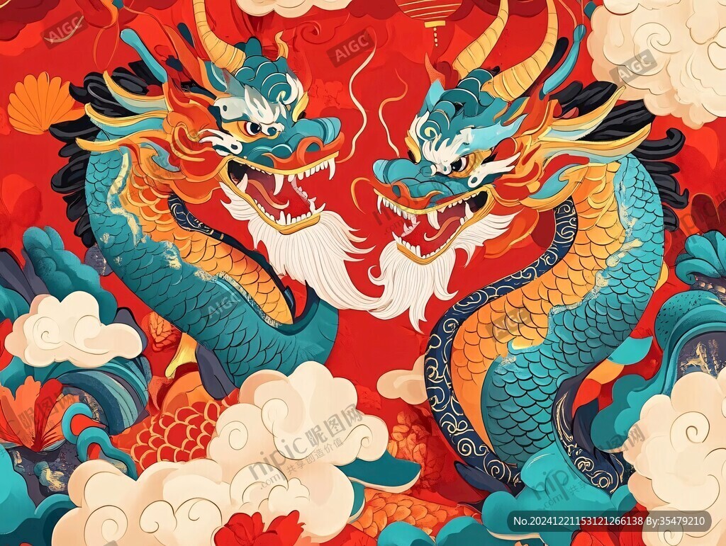 龙年包装插画合集