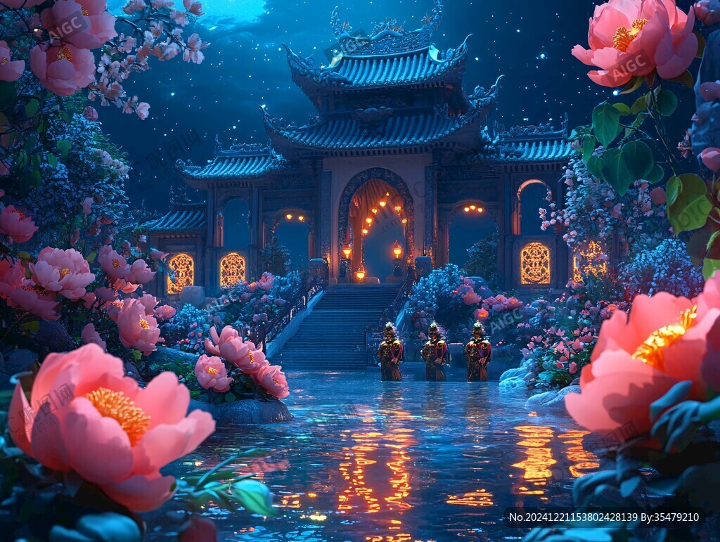梦幻中秋节场景