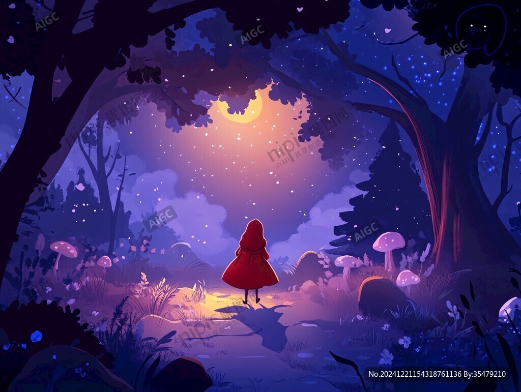 魔法森林插画