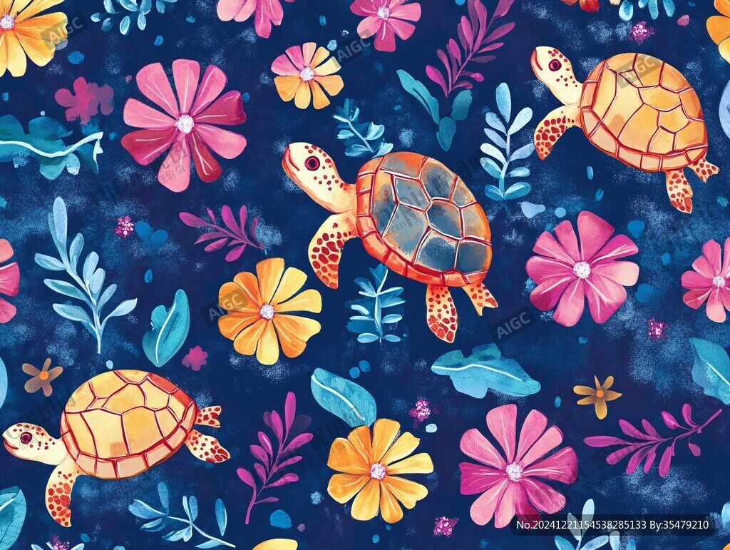 海龟原创插画