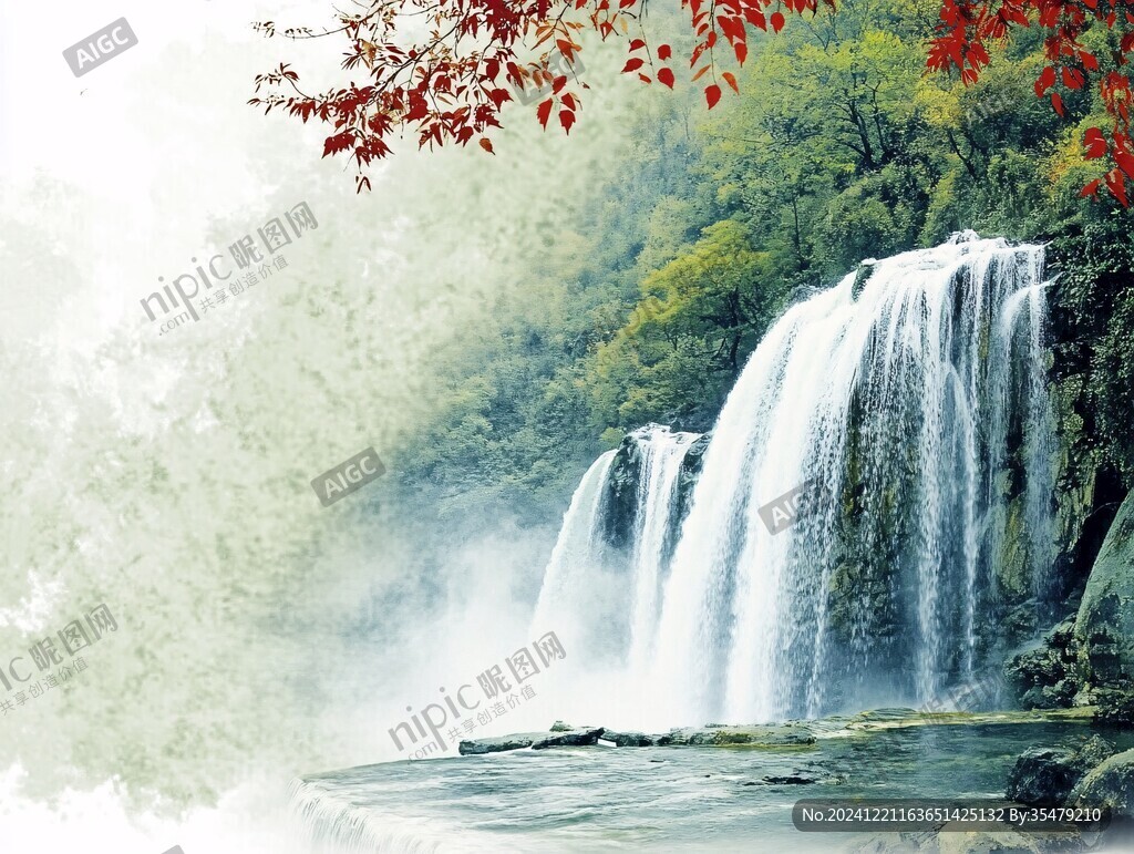 黄果树瀑布无框画