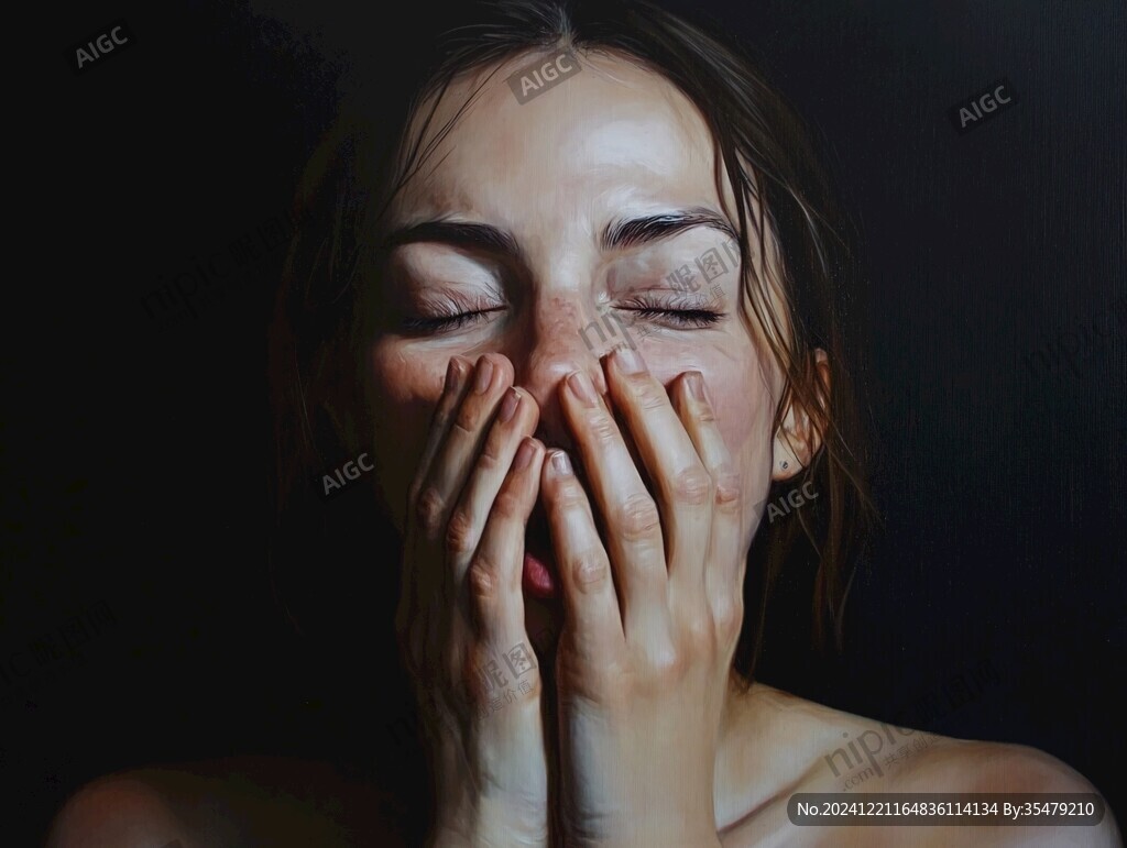 哭泣的美女