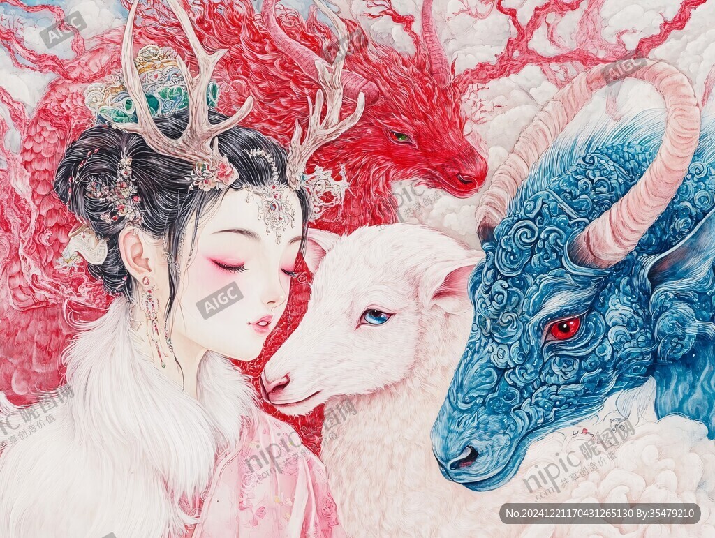 羊文创插画