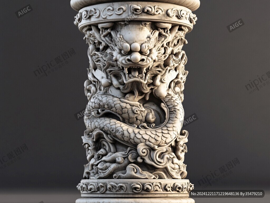 龙柱模板下载