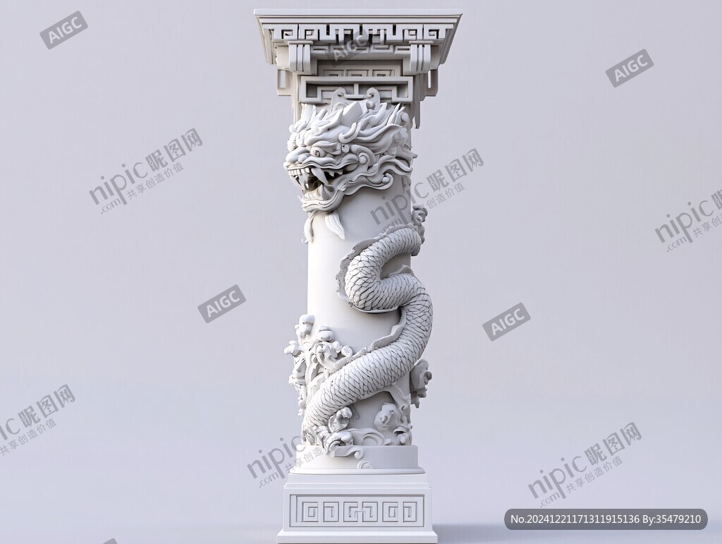 龙柱模板下载