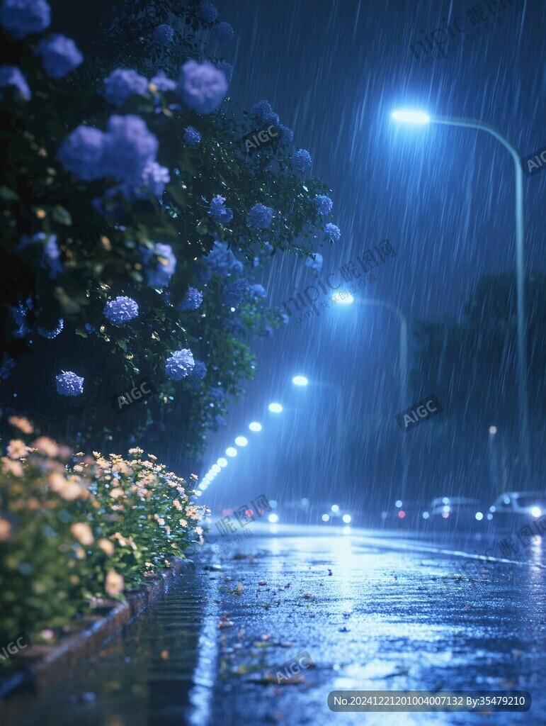 夜景梅雨季