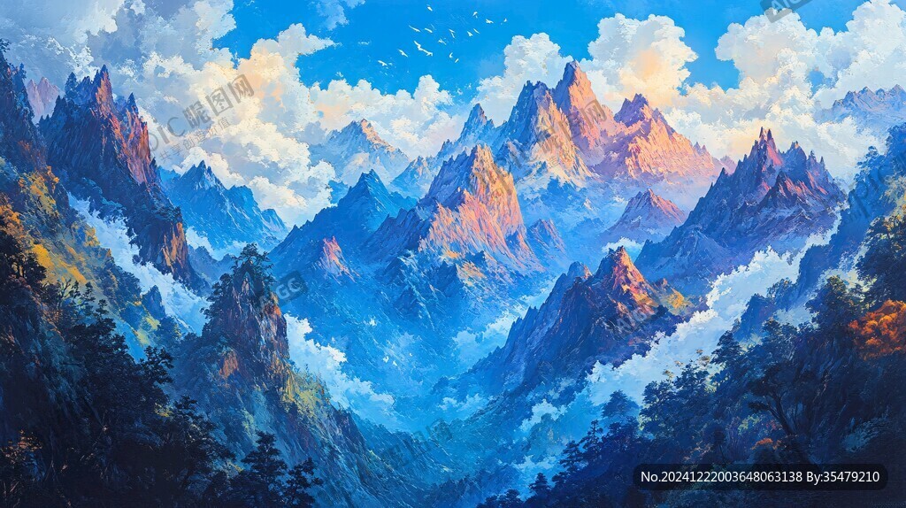 唯美云山风景画