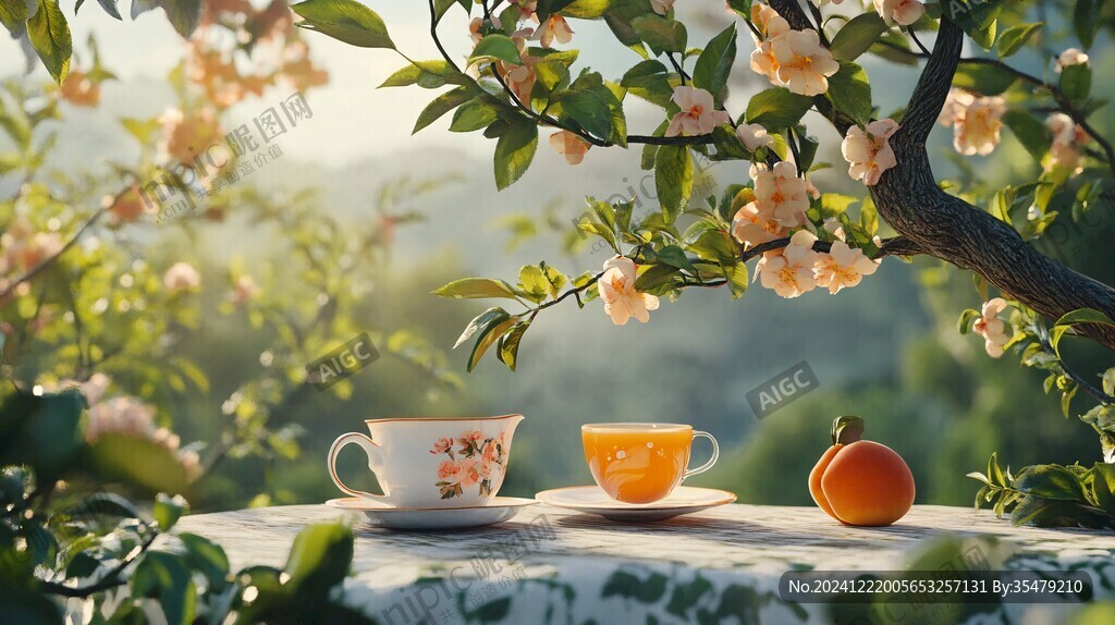 秋天里的茶杯