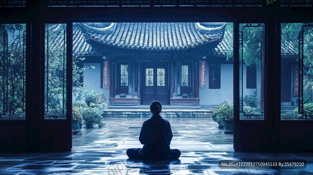 端坐静修