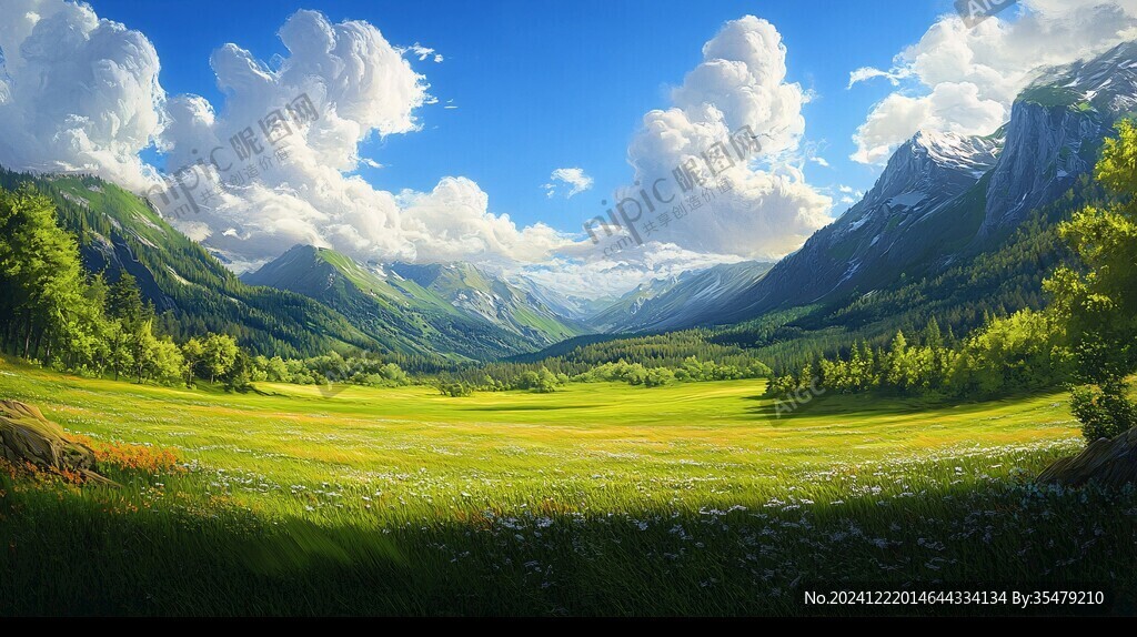 宽屏风景画