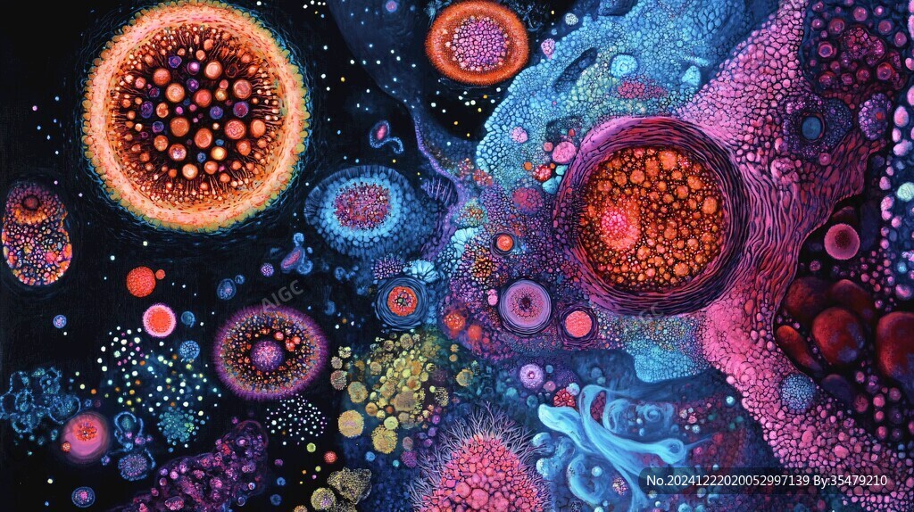 细菌立体画