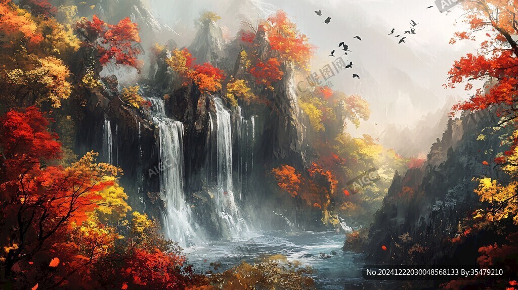 宽屏风景画