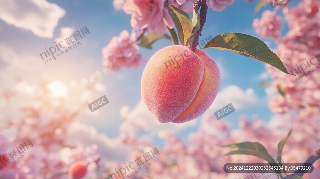 高清桃树