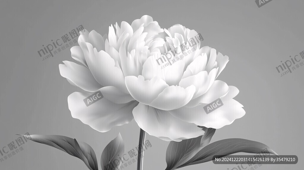 3d牡丹花