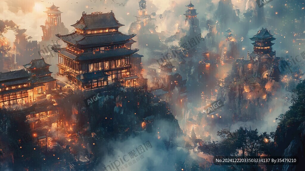 古风仙境天上宫阙