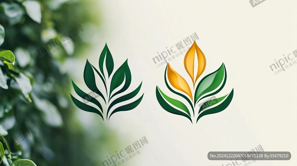 植物精油logo设计