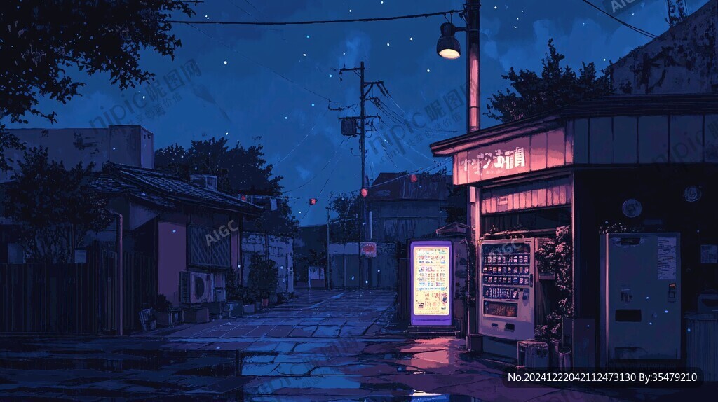 日系风景插画